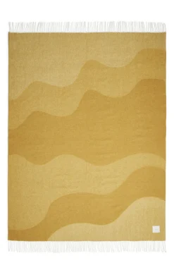 Compliments - Plaid - Waves Throw - 140x200 cm - Mustard