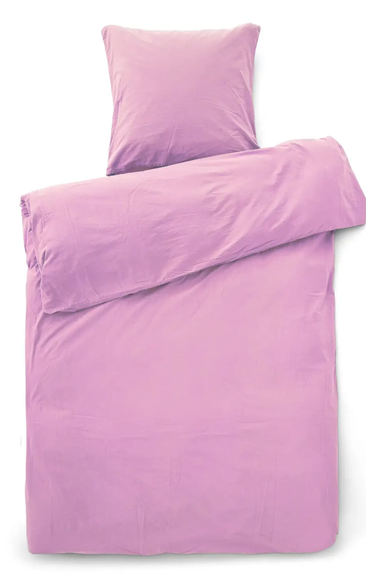Compliments - Sengetøj - Stone Bed Linen 140x200/60x63 cm - Pink Sky