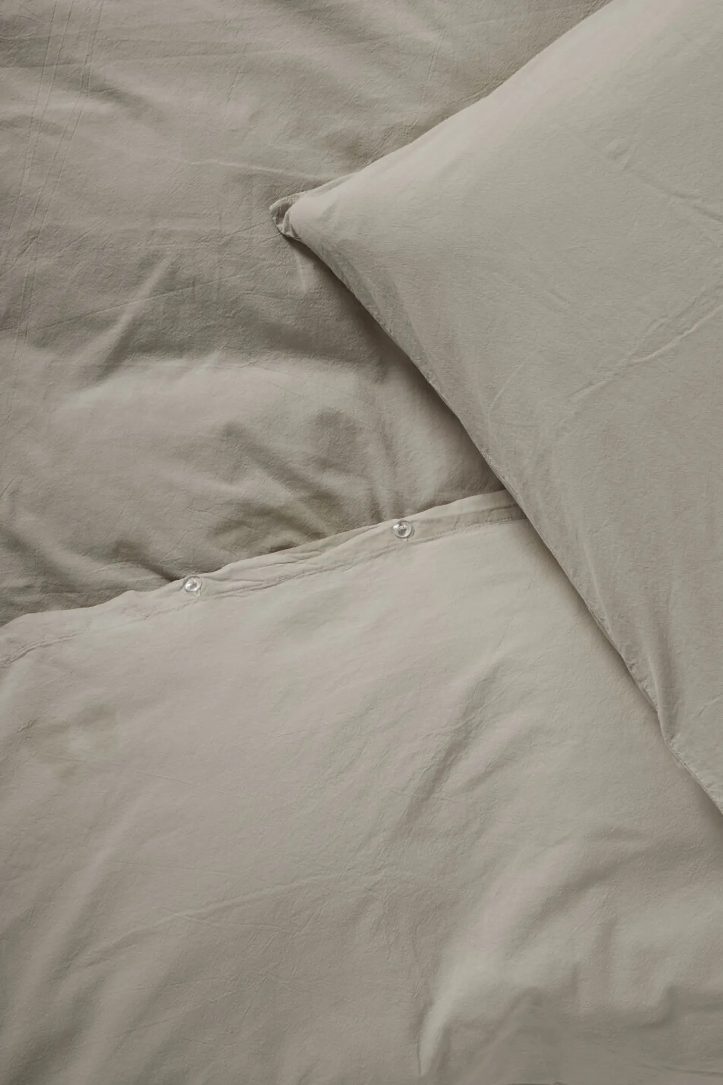 Compliments - Sengetøj - Stone Bed Linen 240x220/60x63 (2) cm - Sand