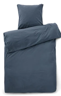 Compliments - Sengetøj - Stone Bed Linen 140x220/60x63 cm - Mørk blå