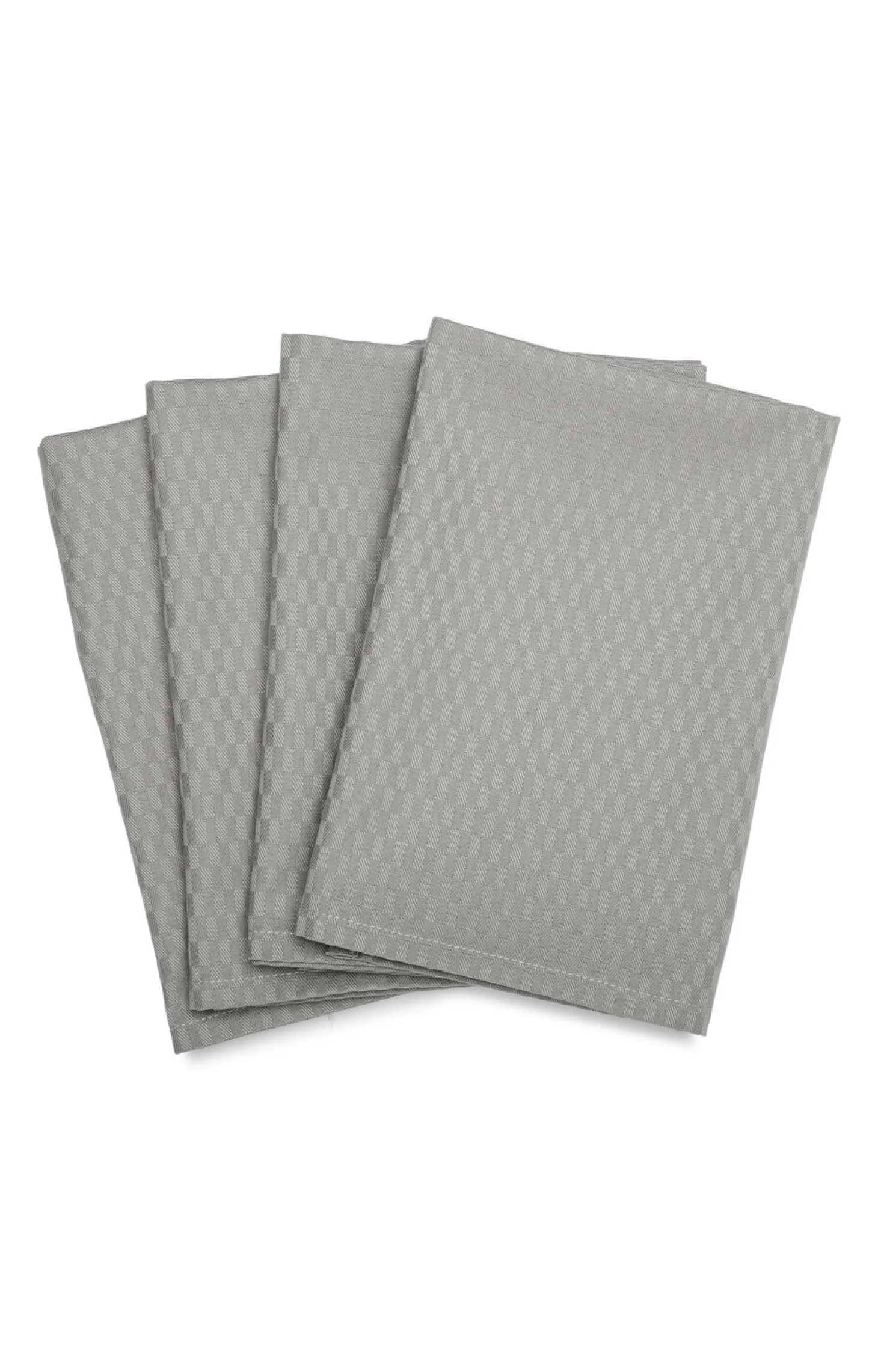 Compliments - Serviet - Tile Damask Napkin 45x45 cm - 4 pack - Sølv grå