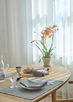 Compliments - Serviet - Tile Damask Napkin 45x45 cm - 4 pack - Sølv grå