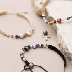 Creativ Company - Mini DIY Kit Smykker, Armbånd med knyttet lås, 1 pk.