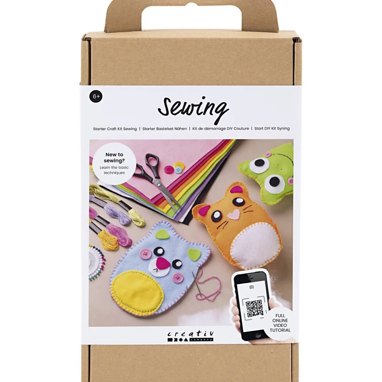 Creativ Company - Start DIY Kit Syning, Bamser, 1 pk.