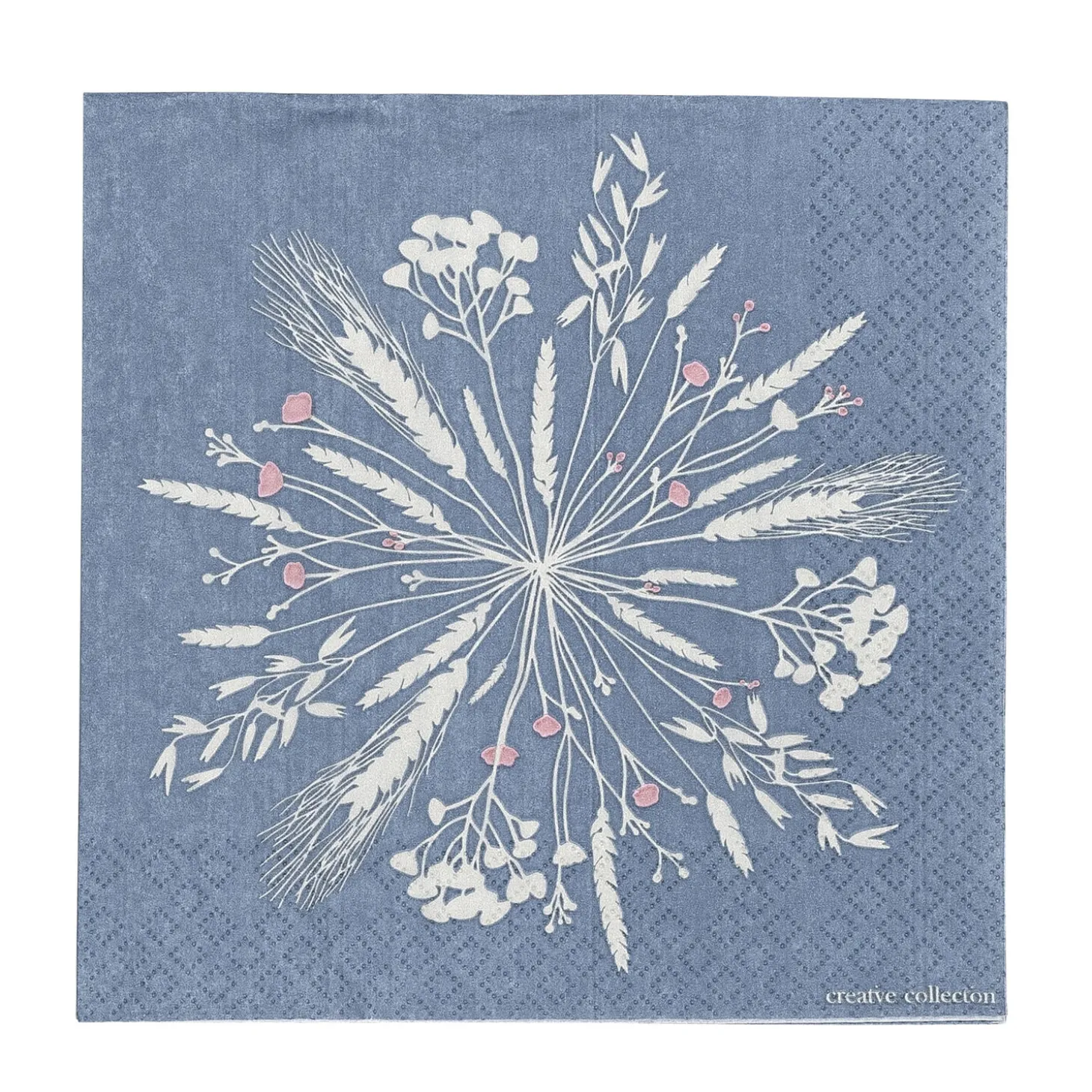 Creative Collection - Corn Serviet, Blå, FSC® Mix, Papir