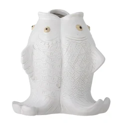Creative Collection - Fili Vase, Hvid, Stentøj