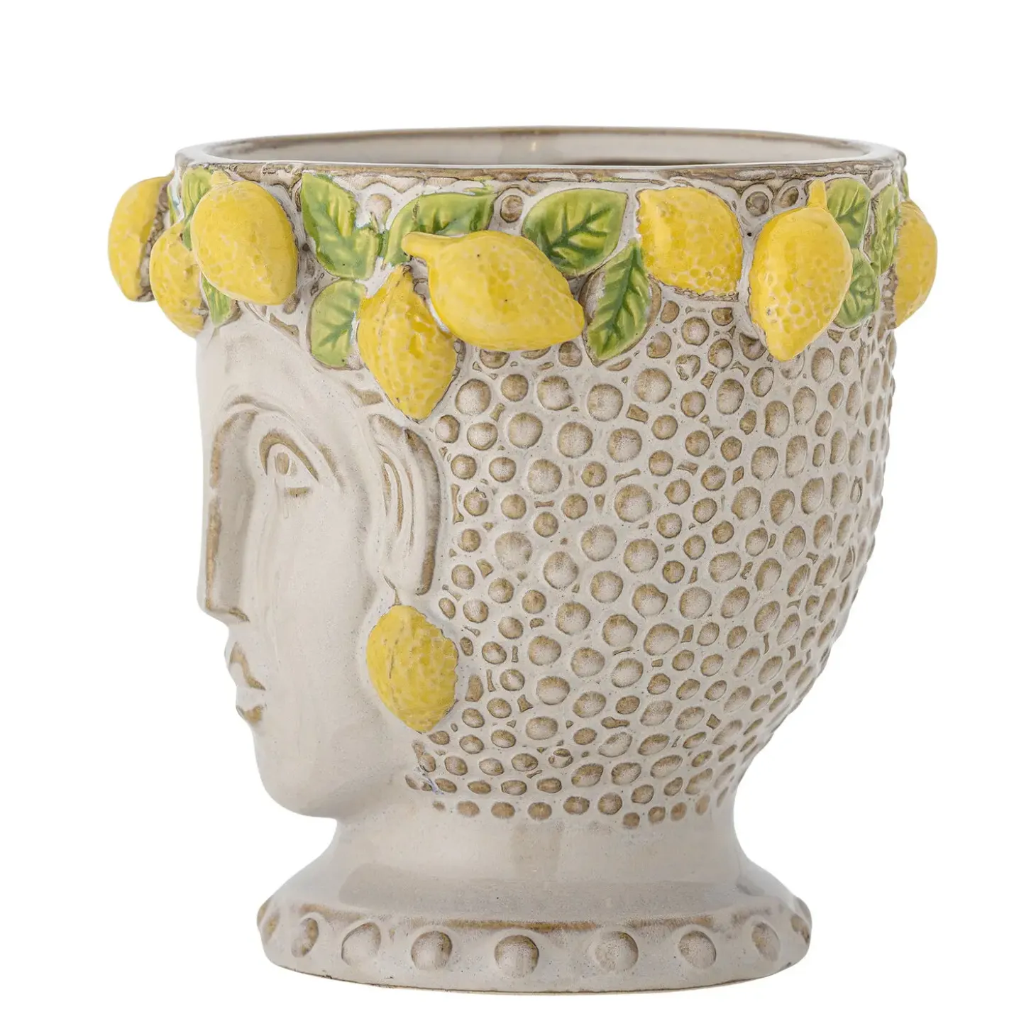Creative Collection - Limone Urtepotteskjuler, Gul, Stentøj