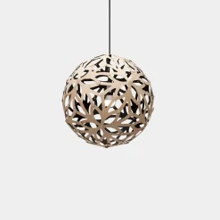 David Trubridge - Floral Pendel - Sort/natur Ø 40 cm