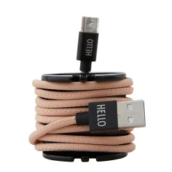 Design Letters - Oplader kabel - Micro USB - Nude