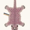 Doing Goods - Lilly Leopard Gulvtæppe - Small - Pink - 92 x 62 cm