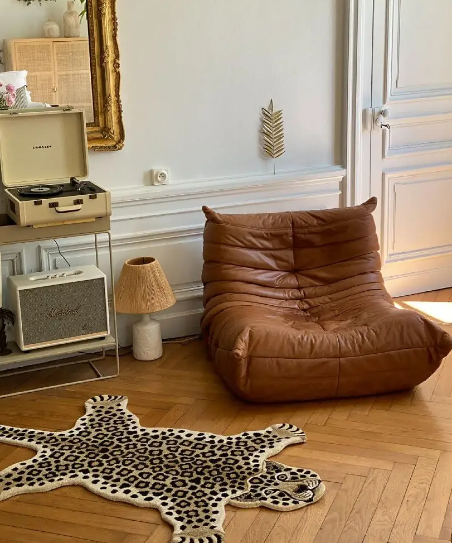 Doing Goods - Lilly Leopard Gulvtæppe - Large - brun