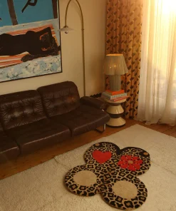Doing Goods - Looney Leopard Butterfly Gulvtæppe - Large