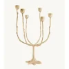 Doing Goods - Lysestage - 6 armet lysestage - Misty Multi - Messing/Brass