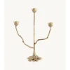 Doing Goods - Lysestage - 3 armet lysestage - Misty Triple - Messing/Brass