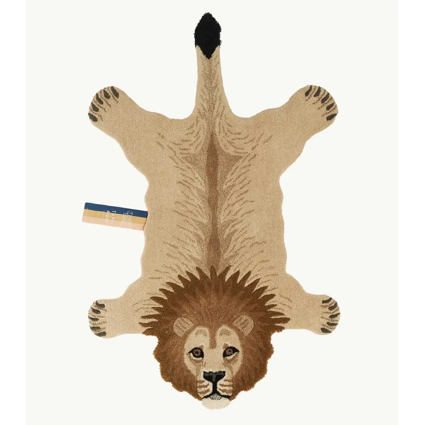 Doing Goods - Moody Lion Gulvtæppe - Large - 152x95x2 cm