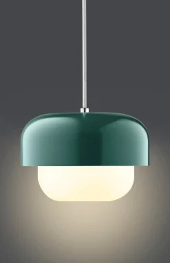 Dyberg-Larsen - HAIPOT pendel Lampe - Mørkegrøn, Ø23 cm H: 15 cm