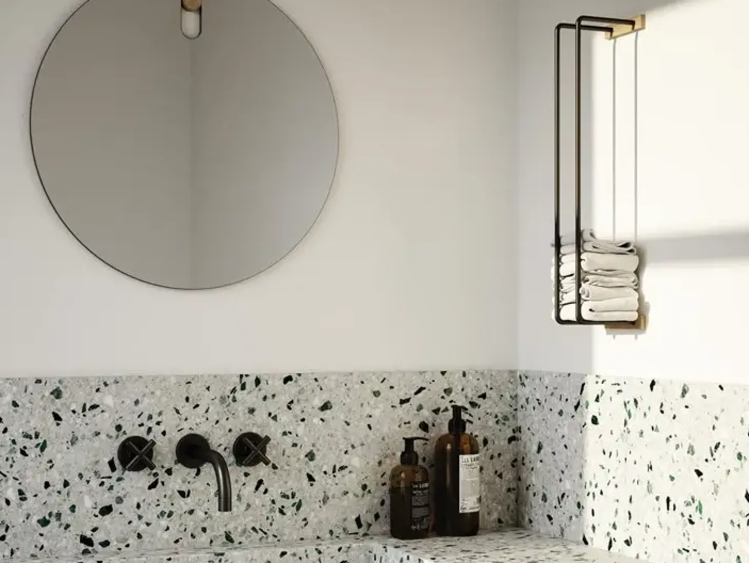 Ekta Living - Toiletrulleholder - Sort metal