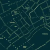 Enklamide - Typemap - København I - nat - 70x100 cm