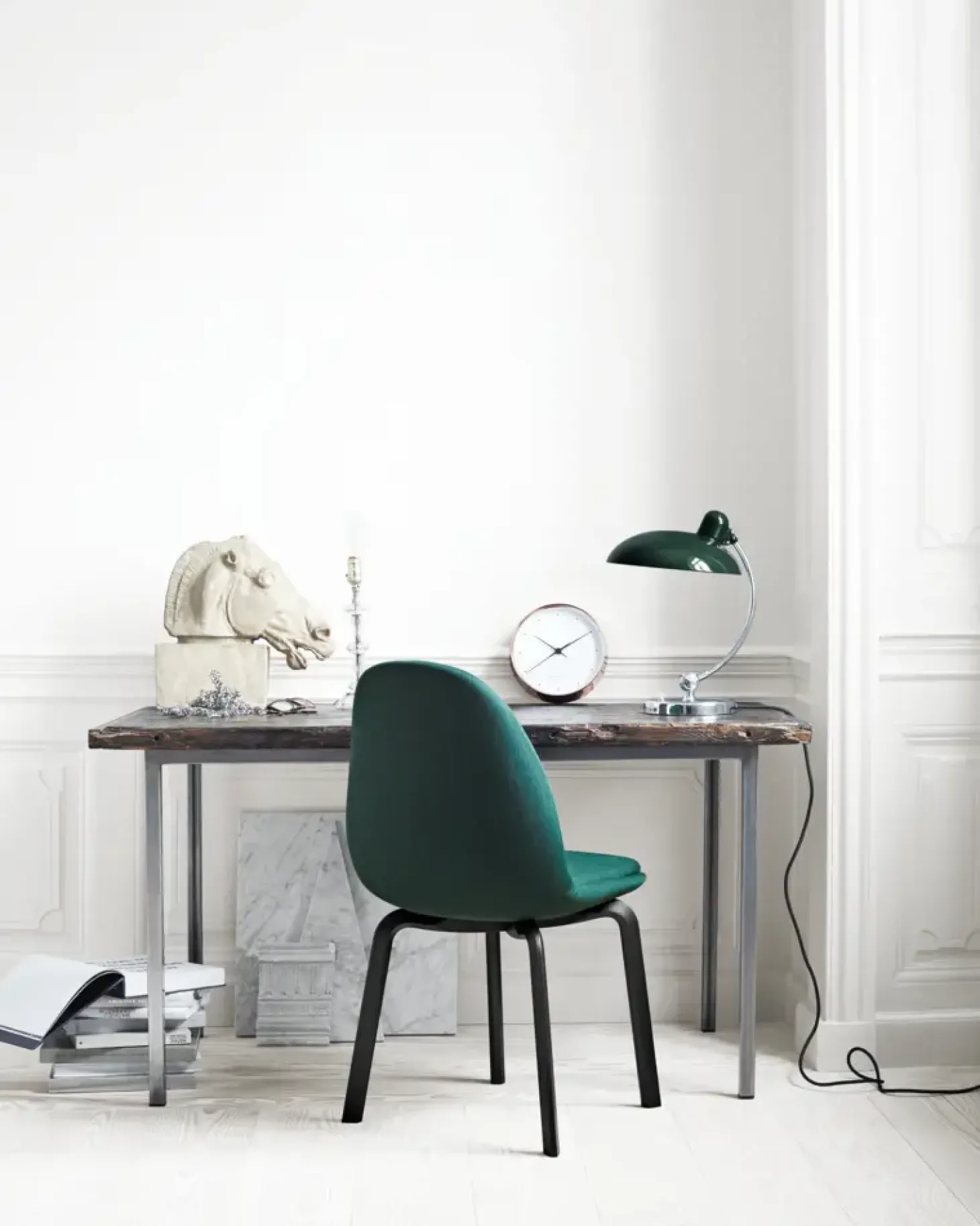 Fritz Hansen - Bordlampe - Kaiser Idell 6631-T - Mørk Grøn/krom
