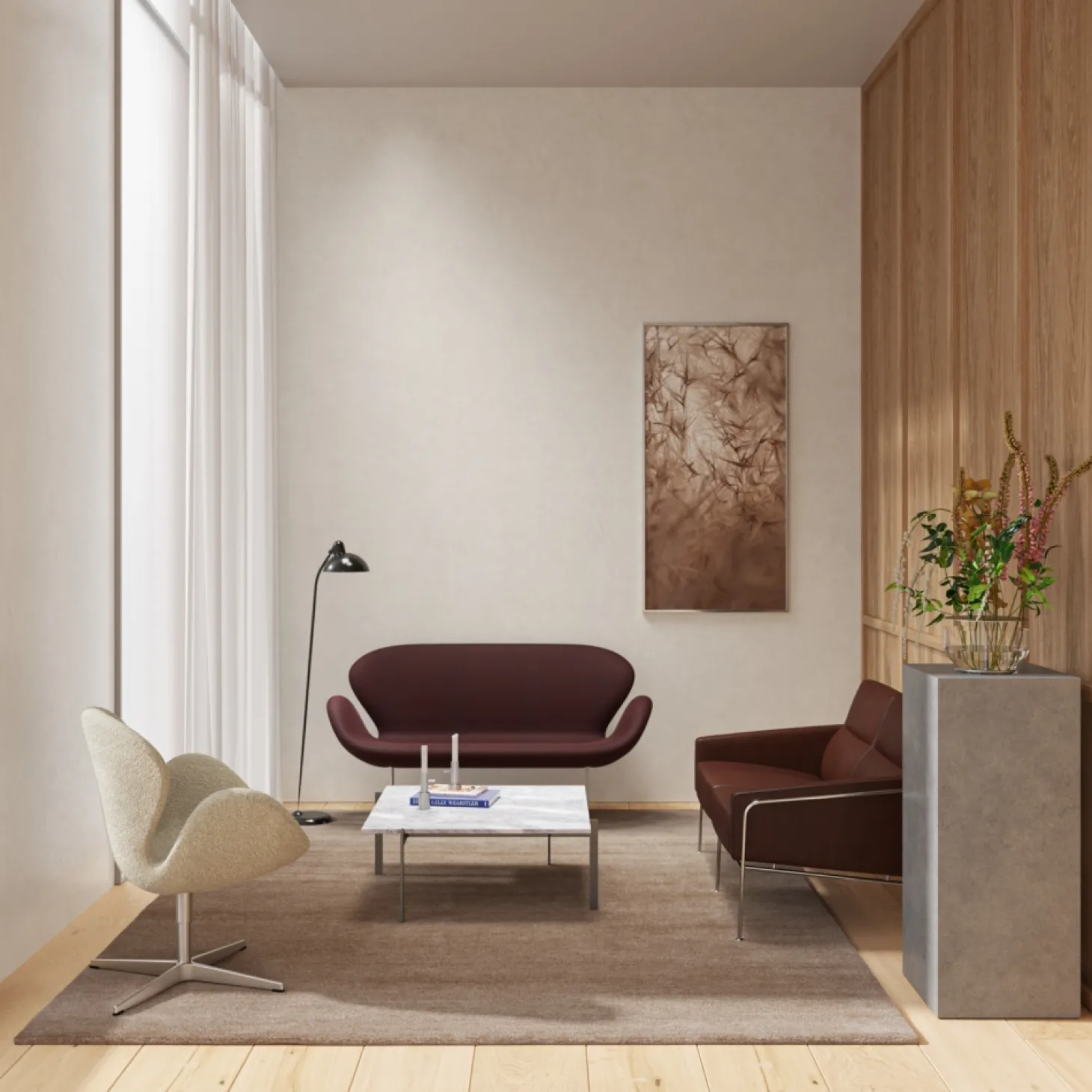 Fritz Hansen - Gulvlampe - Kaiser Idell 6556-F - Sort