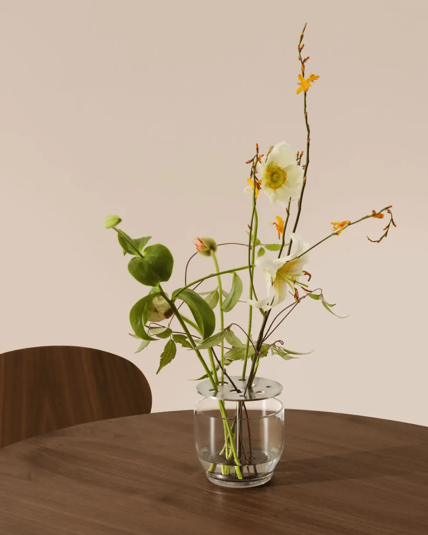 Fritz Hansen - Ikebana Vase Small - Steel - 12x13 cm