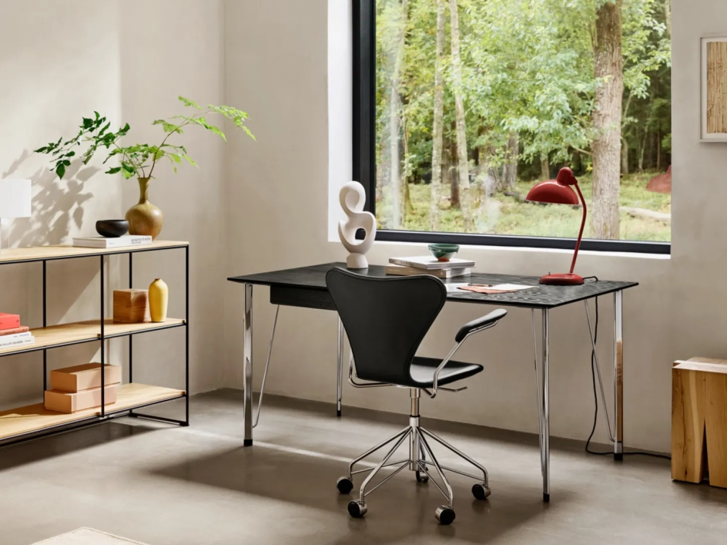 Fritz Hansen - Kaiser Idell 6556-T - Bordlampe - Rød