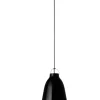 Fritz Hansen - Loftlampe - Caravaggio - Sort/Sort - P2 Medium - Sort ledning 3m