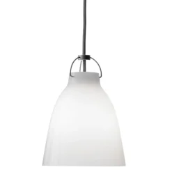 Fritz Hansen - Loftlampe - Caravaggio Opal - P1 Small - Silver ledning 3m