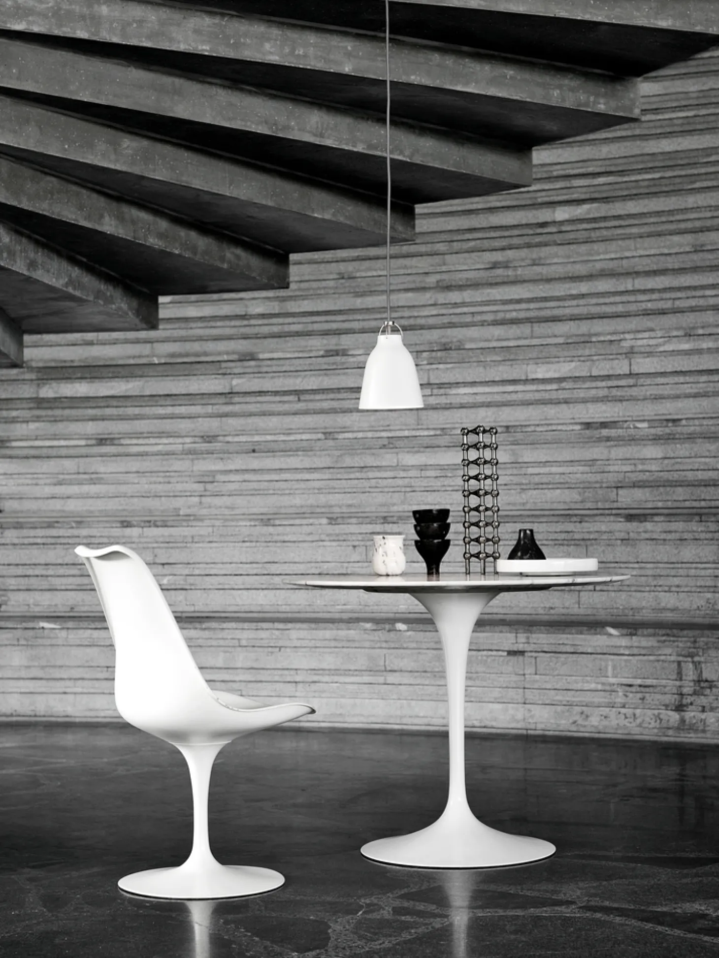 Fritz Hansen - Loftlampe - Caravaggio Matt - Hvid - P1 Small