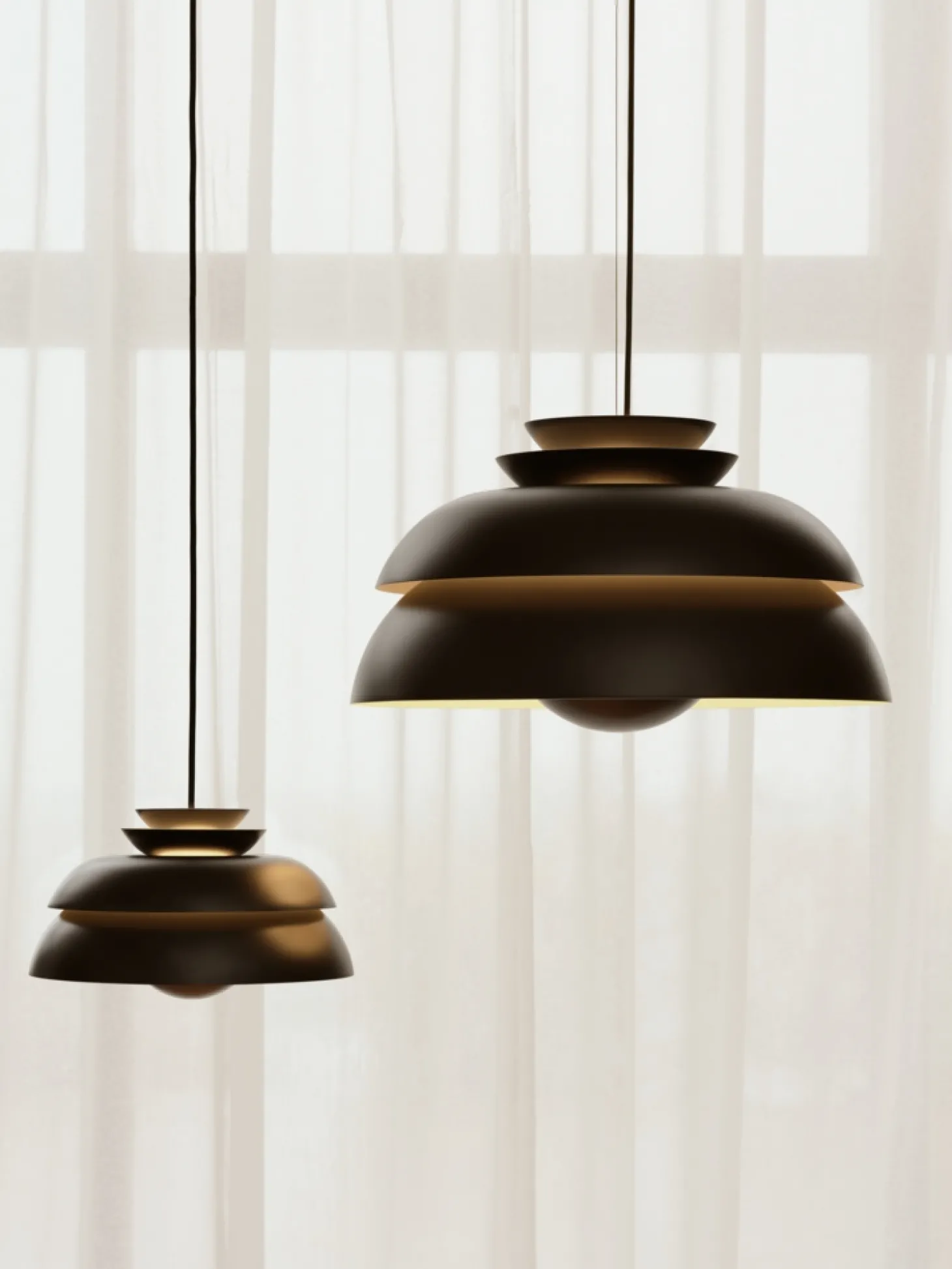Fritz Hansen - Loftlampe - Concert - Sort - P3 Large