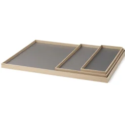 Gejst bakke - Frame tray large i eg/grå - 50x35 cm