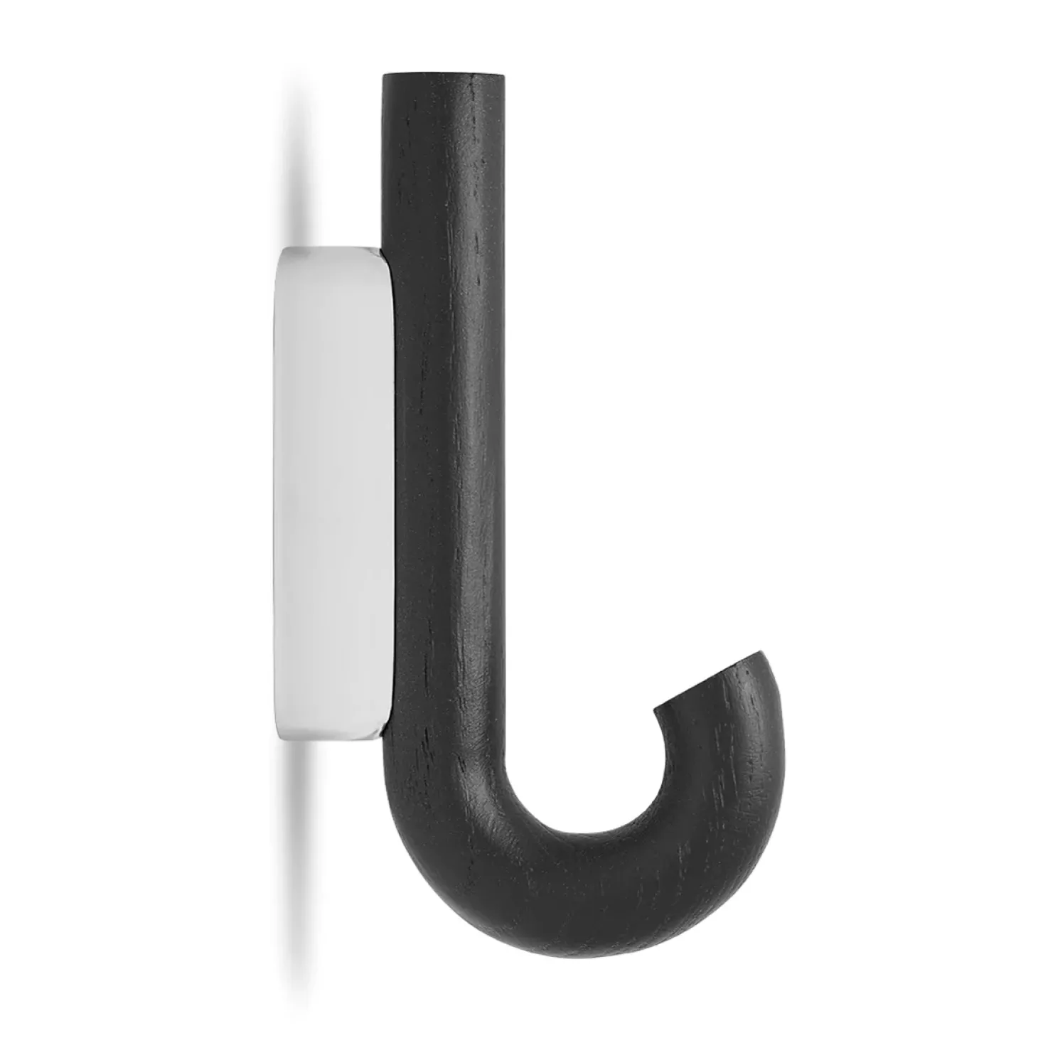Gejst - Hook mini knage - Black Oak Chrome
