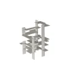 Gejst lysestage - Construction - hvid