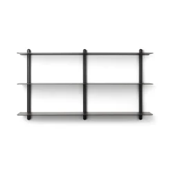 Gejst - NIVO D væghylde - Large - Sort ask/Sort