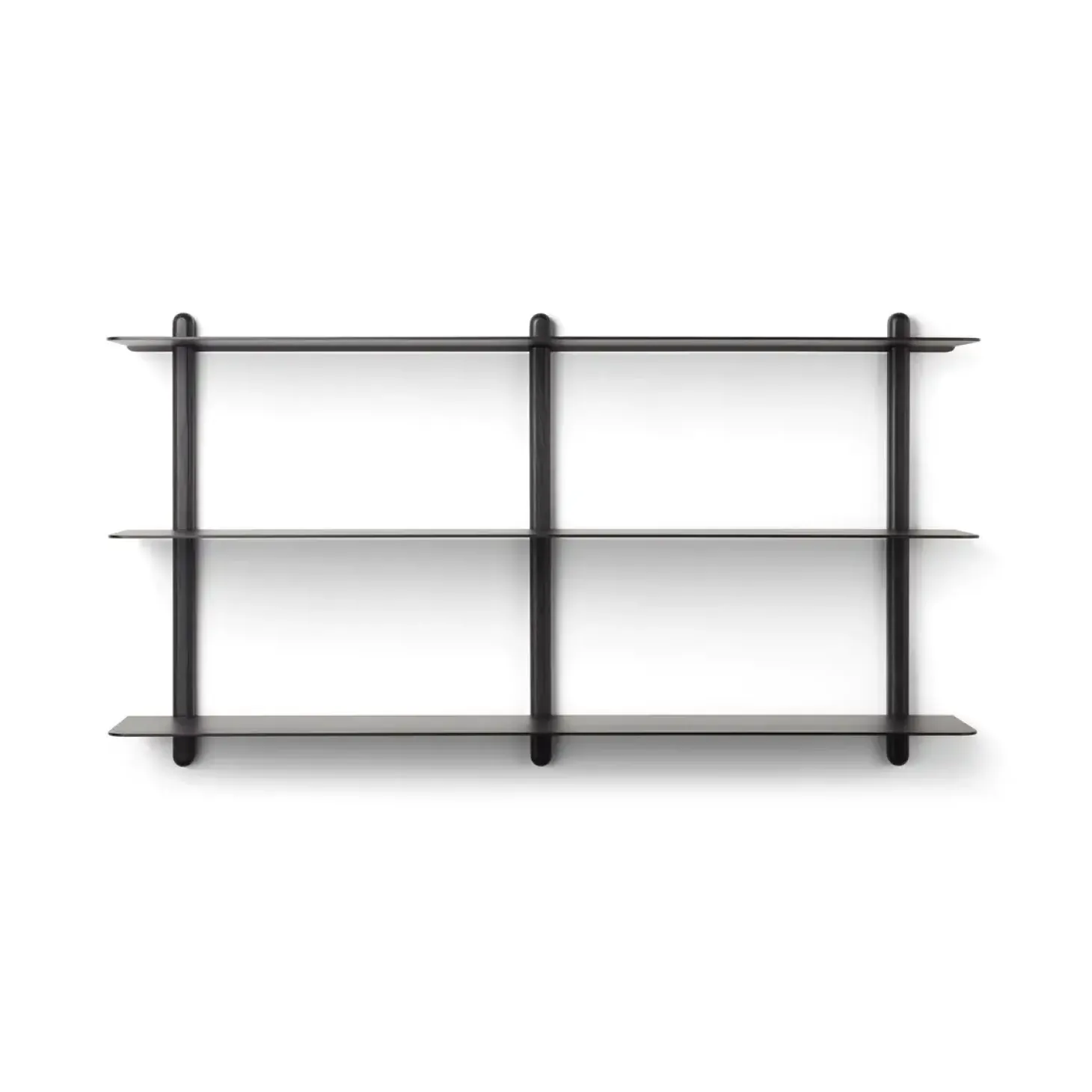 Gejst - NIVO D væghylde - Large - Sort ask/Sort