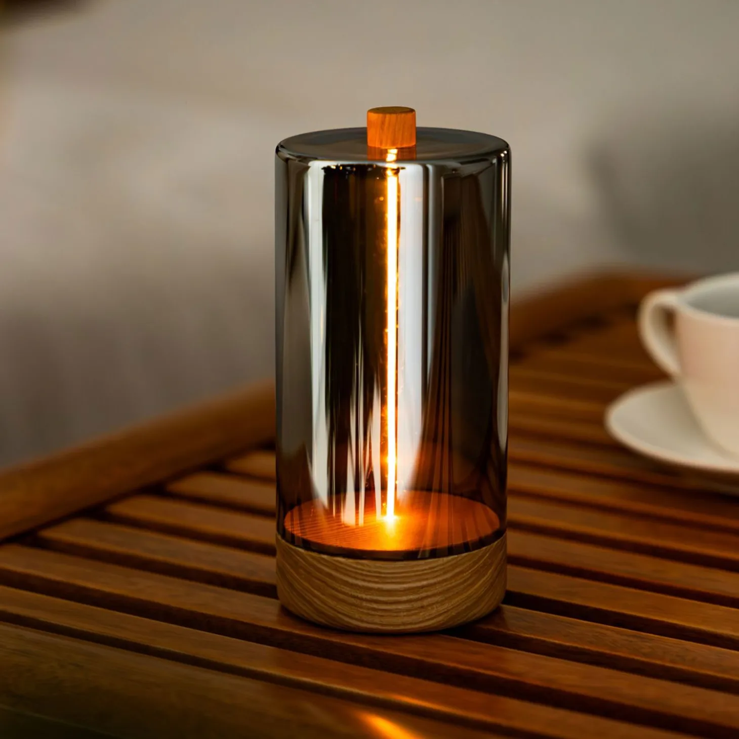 Gingko - Bordlampe - Solis Drift Light - Hvid Ask