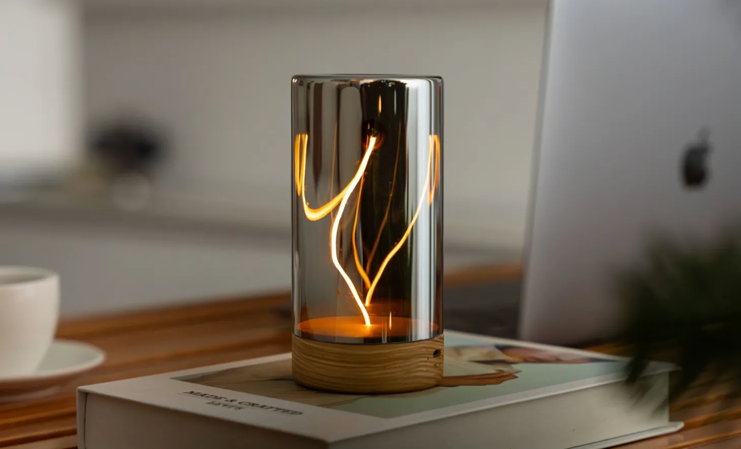 Gingko - Bordlampe - Solis Drift Light - Hvid Ask