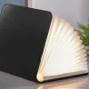 Gingko - LED Smart Booklight - Black Leather - Large