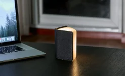 Gingko - LED Smart Booklight - Black Leather - Mini