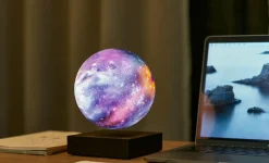 Gingko - Smart Glaxay Lamp Black Wood