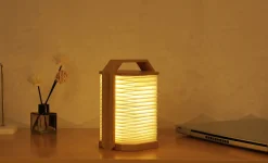 Gingko - Smart Origami Lamp - Bamboo