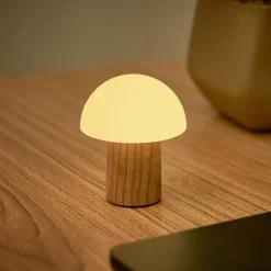 Gingko - Super Mini Alice Mushroom Lamp - White Ash