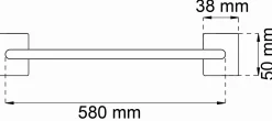 Habo - Håndklædestang - Flair - Hvid - B: 58 cm