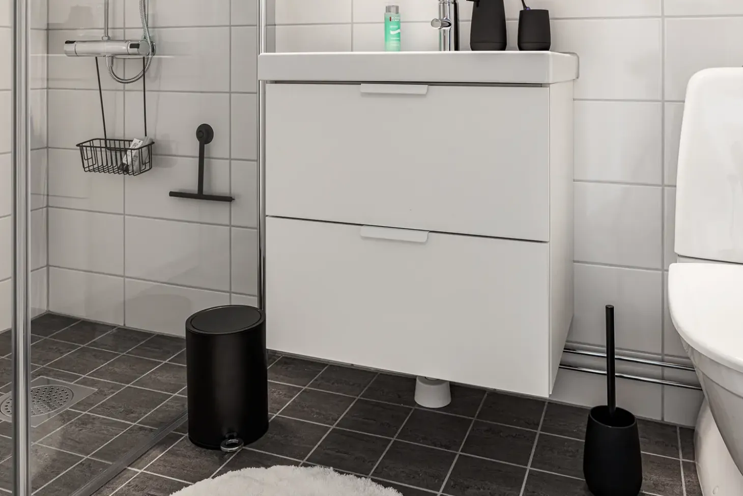 Habo - Toiletspand - Blossom - Krom - H: 26 cm