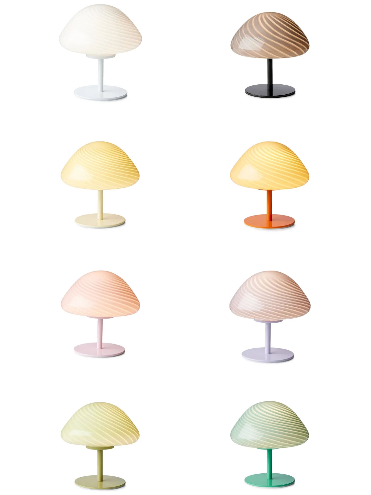 Halo Design Copenhagen - Bordlampe - Mini Mush - Grey/Black
