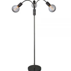 Halo Design - Halo Gulvlampe 3L - Gun Black/Marmor