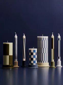 Hay - Bloklys - Column - Large - Light Blue & Dusty blue