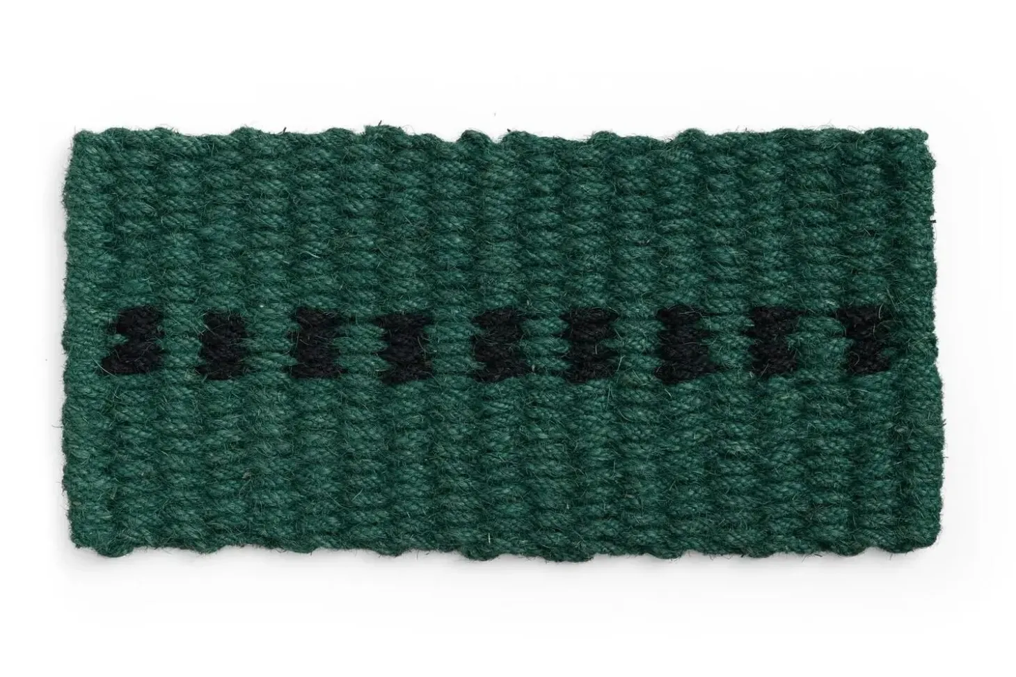Hay - Coco Door Mat - Dot - Green & Black - Dark green and black - 40 x 80 cm
