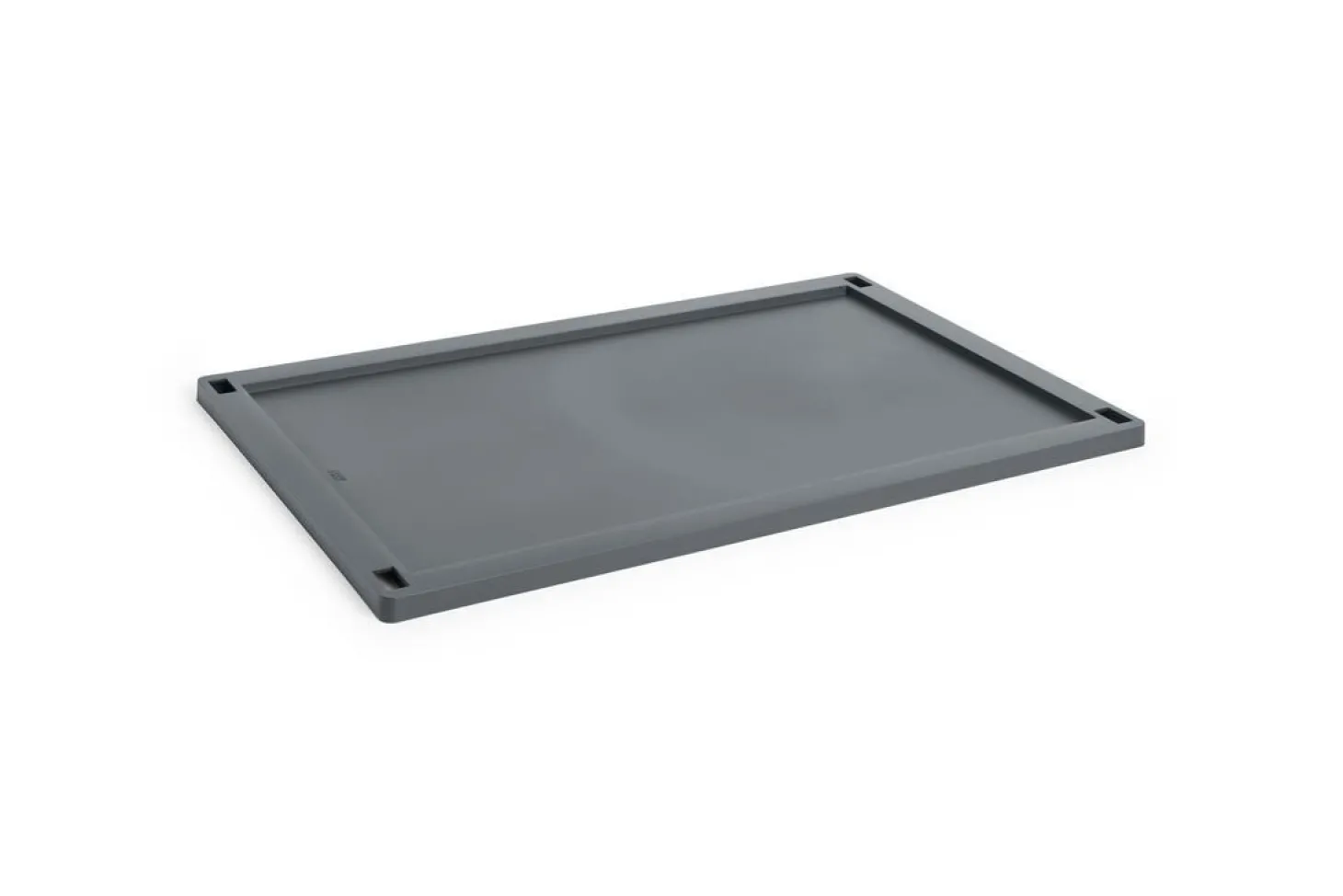 HAY Colour Crate Lid Plastic - Large - Charcoal