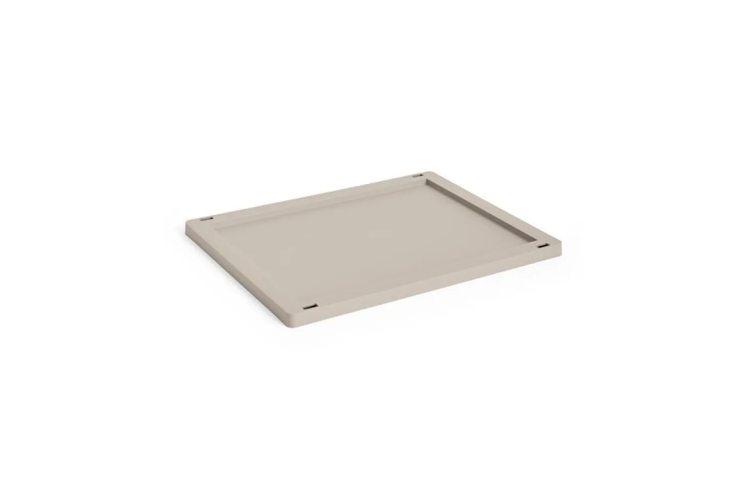 HAY Colour Crate Lid Plastic - Medium - Warm grey